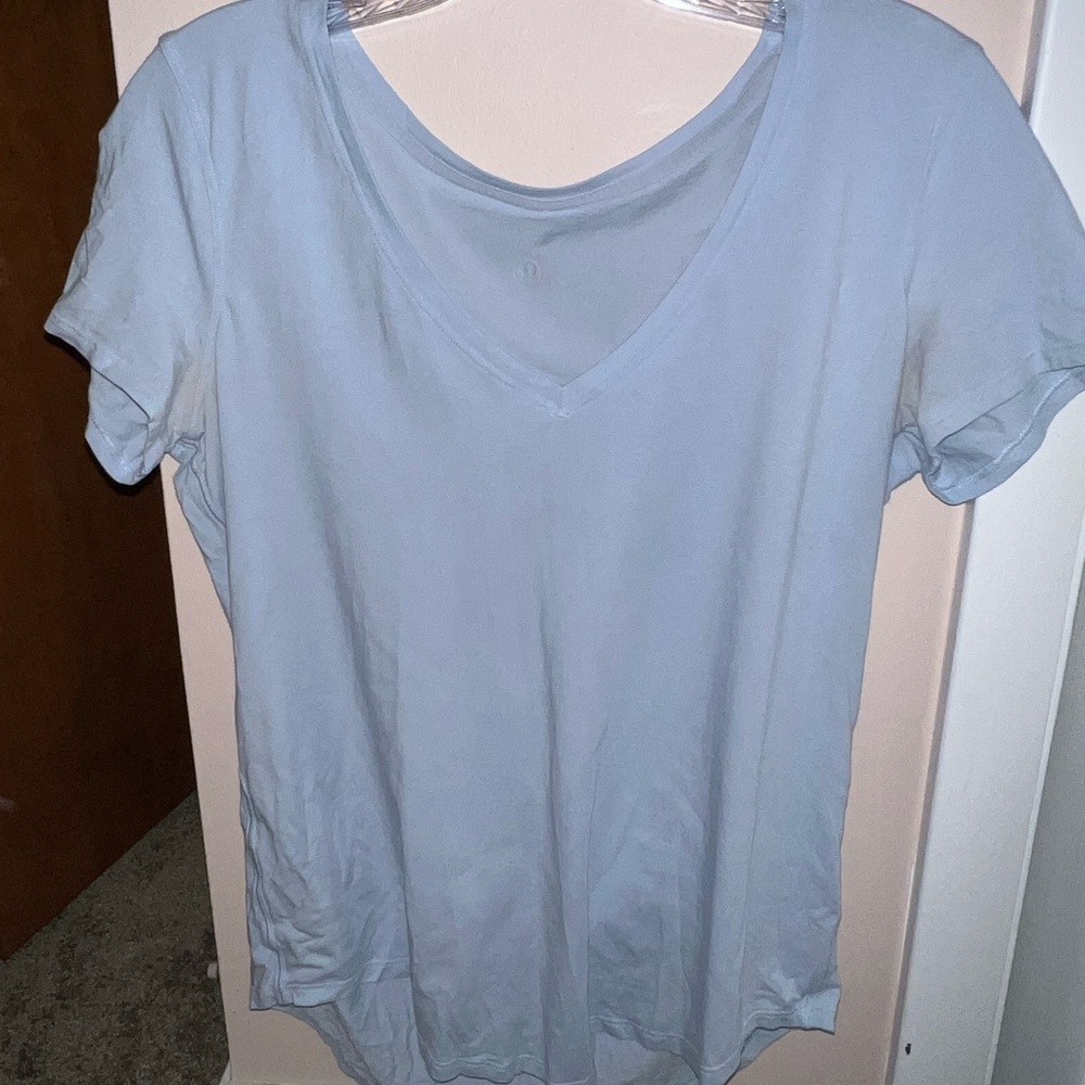 Baby blue blue love tee lululemon